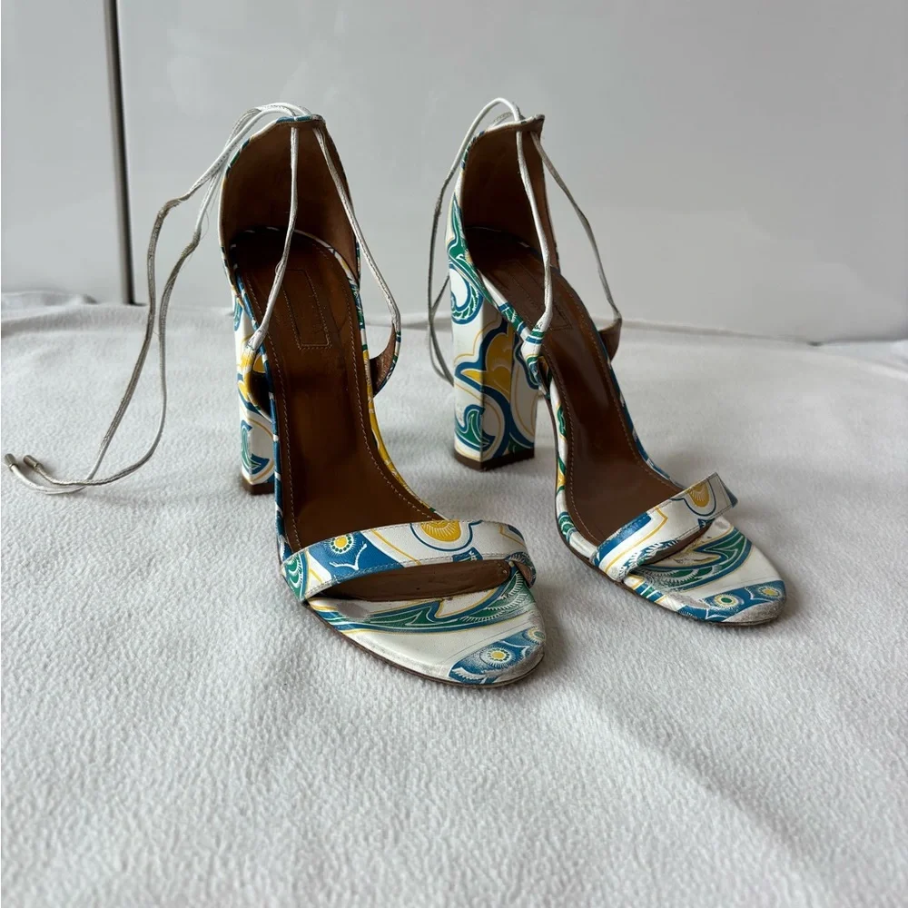 Aquazzura Tie-up ‘Lily’ Sandals - Picture 2 of 9